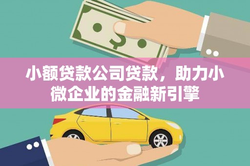 三湾小额贷款公司贷款，助力小微企业的金融新引擎