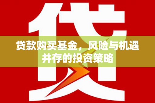 三湾贷款购买基金，风险与机遇并存的投资策略