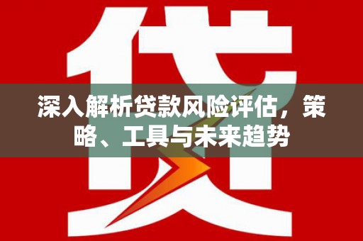 三湾深入解析贷款风险评估，策略、工具与未来趋势