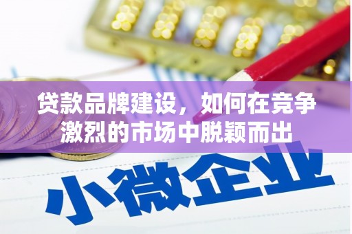 三湾贷款品牌建设，如何在竞争激烈的市场中脱颖而出
