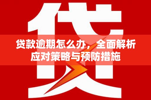 三湾贷款逾期怎么办，全面解析应对策略与预防措施