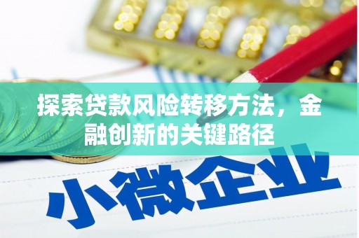 三湾探索贷款风险转移方法，金融创新的关键路径