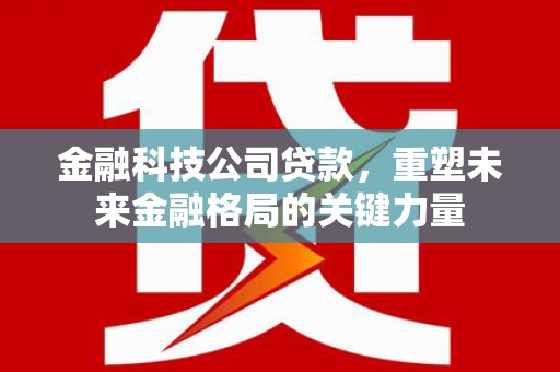 三湾金融科技公司贷款，重塑未来金融格局的关键力量