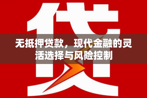 三湾无抵押贷款，现代金融的灵活选择与风险控制