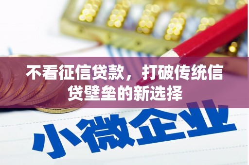 三湾不看征信贷款，打破传统信贷壁垒的新选择