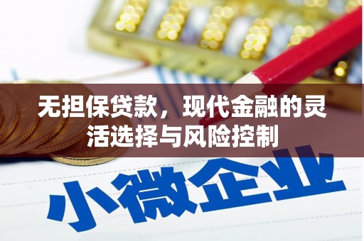 三湾无担保贷款，现代金融的灵活选择与风险控制