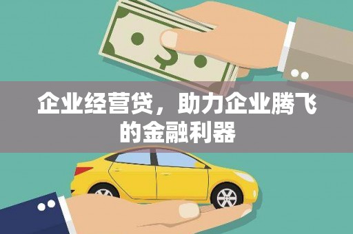三湾企业经营贷，助力企业腾飞的金融利器