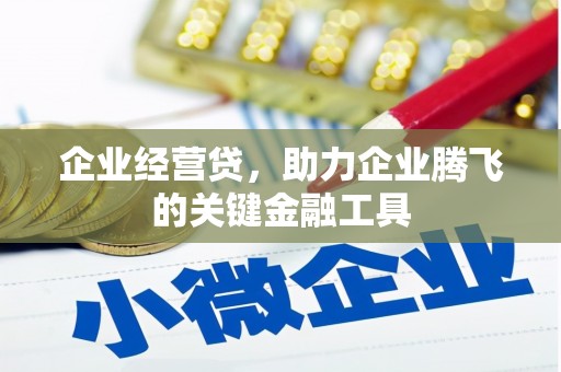 三湾企业经营贷，助力企业腾飞的关键金融工具