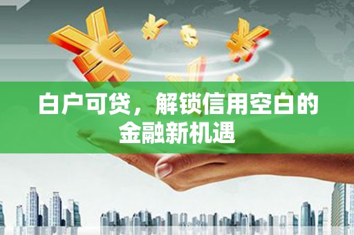三湾白户可贷，解锁信用空白的金融新机遇