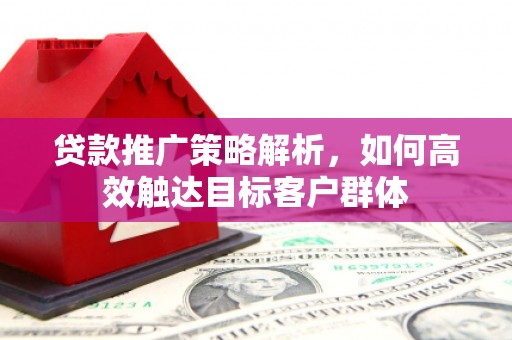三湾贷款推广策略解析，如何高效触达目标客户群体