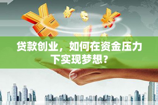 三湾贷款创业，如何在资金压力下实现梦想？