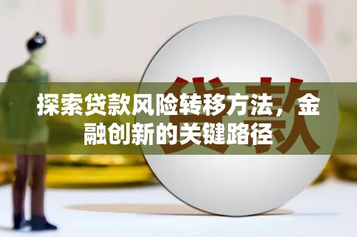 三湾探索贷款风险转移方法，金融创新的关键路径