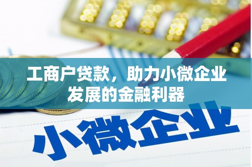 三湾工商户贷款，助力小微企业发展的金融利器