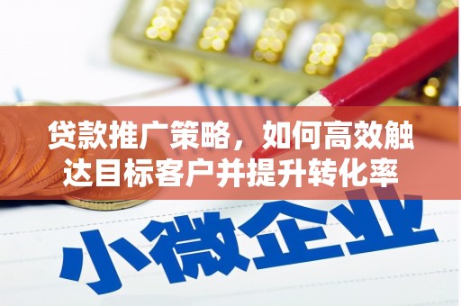 三湾贷款推广策略，如何高效触达目标客户并提升转化率