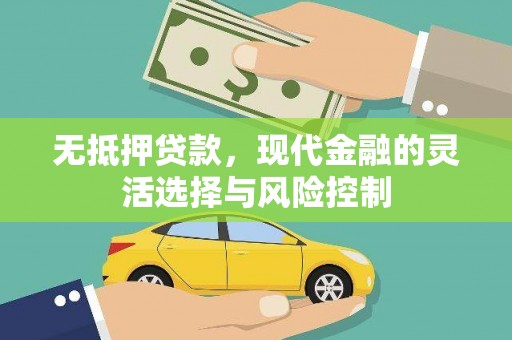 三湾无抵押贷款，现代金融的灵活选择与风险控制