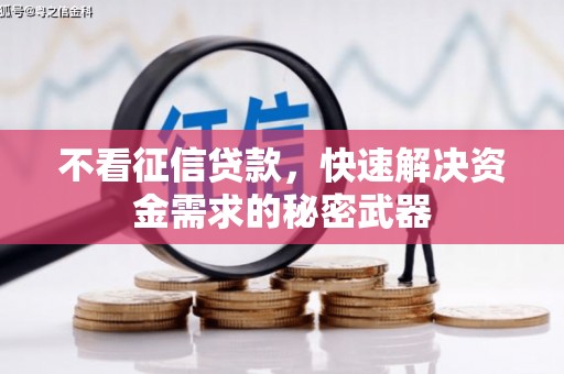 三湾不看征信贷款，快速解决资金需求的秘密武器