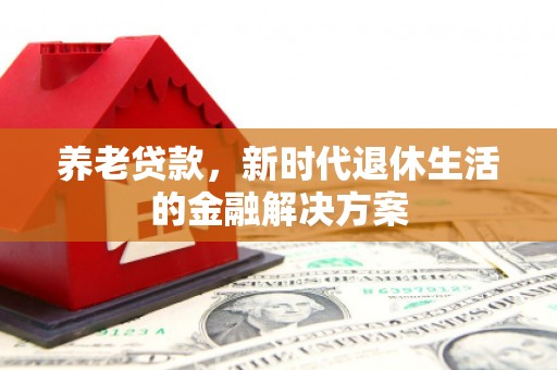 三湾养老贷款，新时代退休生活的金融解决方案