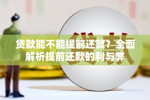 三湾贷款能不能提前还款？全面解析提前还款的利与弊