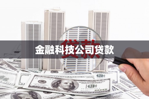 三湾金融科技公司贷款