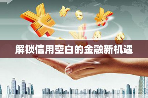 三湾解锁信用空白的金融新机遇