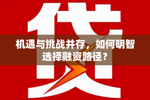 三湾机遇与挑战并存，如何明智选择融资路径？