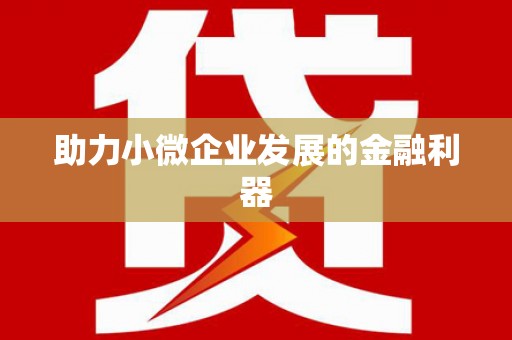三湾助力小微企业发展的金融利器