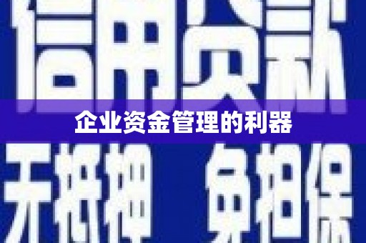 三湾企业资金管理的利器