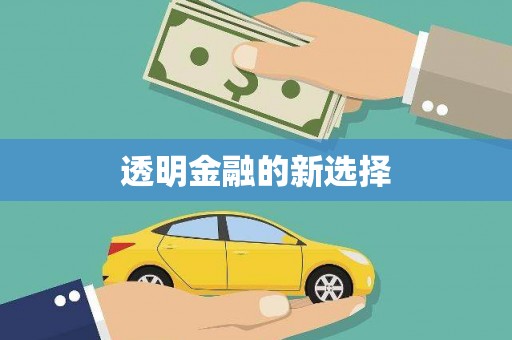 三湾透明金融的新选择