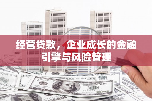 三湾经营贷款，企业成长的金融引擎与风险管理